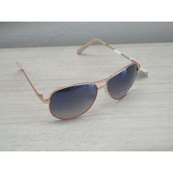 Jessica Simpson Aviator Sunglasses J106-RGLD Metal Frame Gray Gradient Lens - Picture 4 of 7